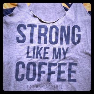 Loose fit, fun, workout tank. Smoke and pet free!